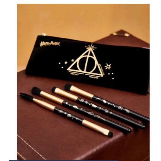 Kit de Pincéis de Maquiagem Harry Potter + Estojo.