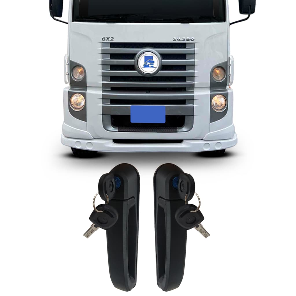 Maçaneta Porta Externa Vw Constellation Com Chaves 2R2837205A 2R2837206A