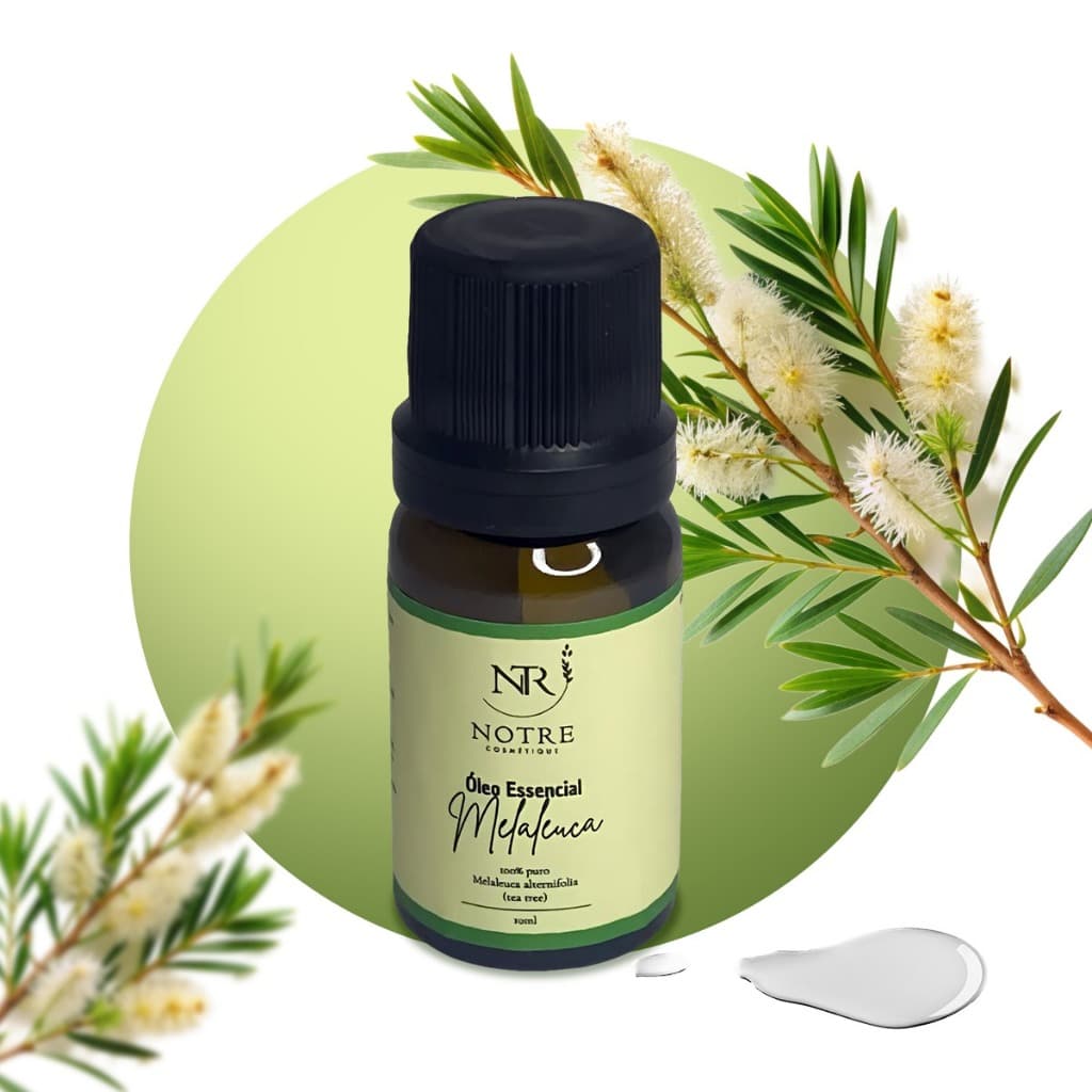 Óleo Essencial de Melaleuca 100% Puro 10ml - Fungicida Antimicótico Natural Fortalecedor Unhas e Aromaterapia