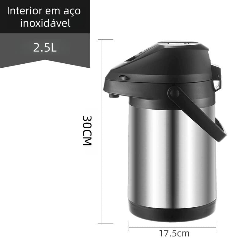 Garrafa Térmica  2.5L  Quente E Frio Aço Inoxidável Acessível Lightweight
