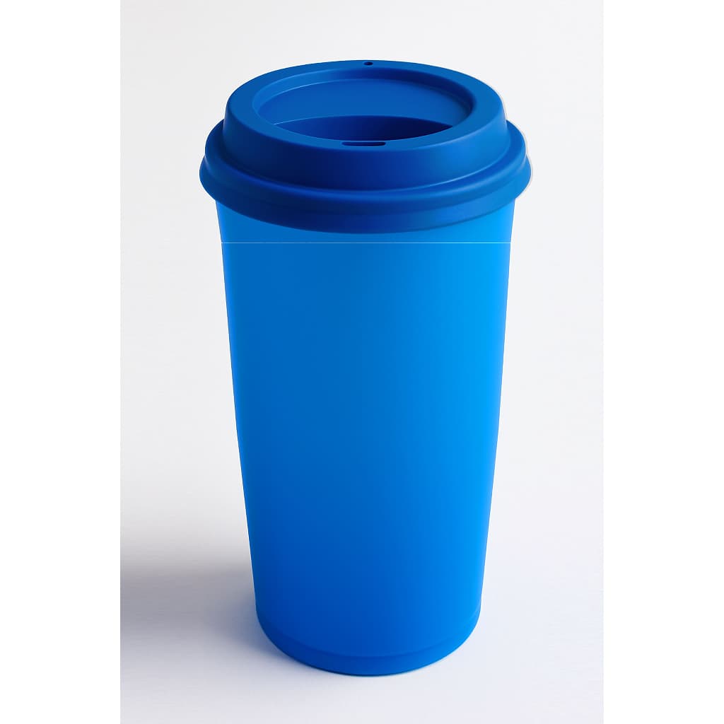 Kit 50 Copo Ecologico 500ml com tampa Bucks M Resistente Reutilizável Café Refri Evento