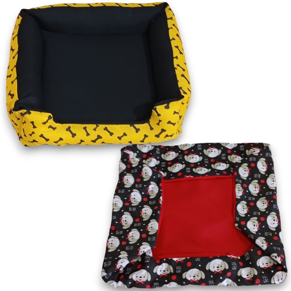 cama  pet pequeno de cachorro ou gato cama para pet até 5kg+capa extra