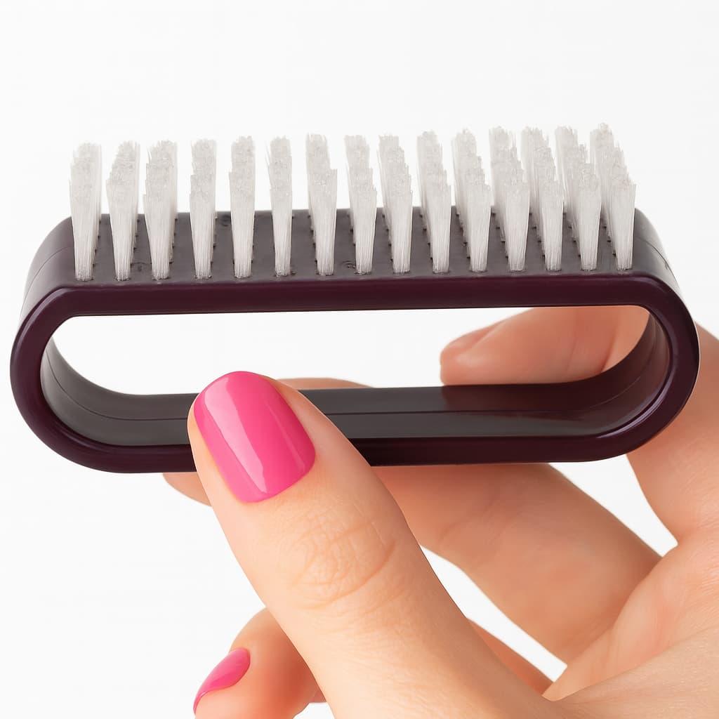 Escovinha de Unha Multiuso Salão Manicure Limpeza Escova Plástico Lanossi