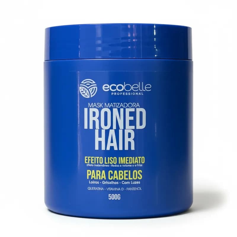Máscara Matizadora Neutralizadora Efeito Liso Imediato Com Queratina Vitamina-D e Pantenol 500g