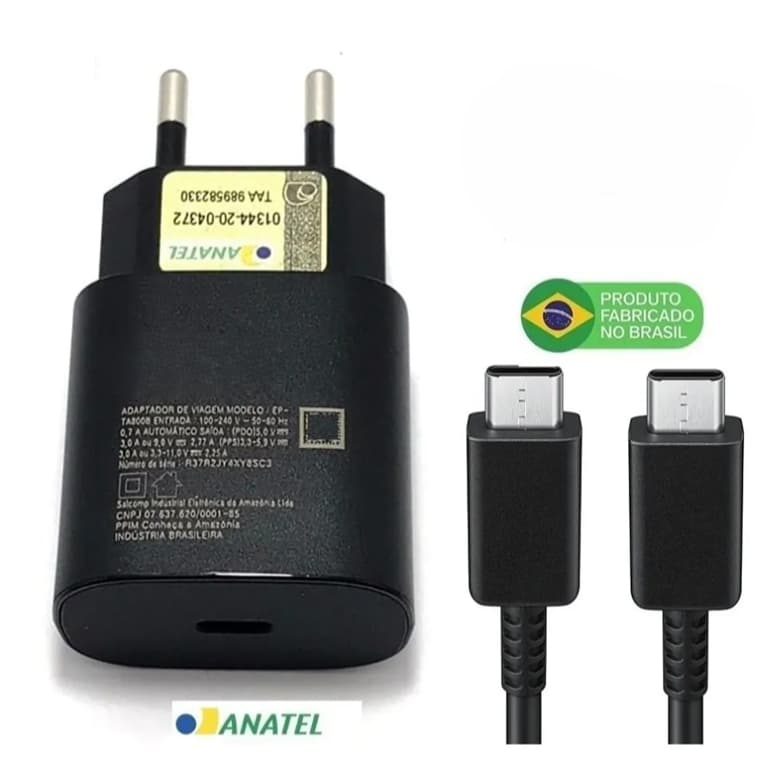 Carregador Samsung 45W Galaxy S21 Ultra – Turbo Super Fast USB-C