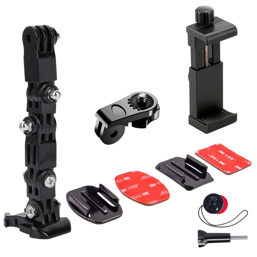 Suporte Capacete Moto Lateral Articulado + Suporte Celular Smatphone