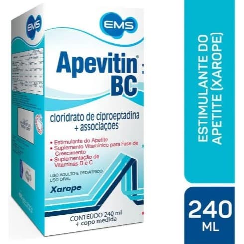 Apevitin Liquido 240ml - Vitamina - Estimulante de Apetite ORIGINAL