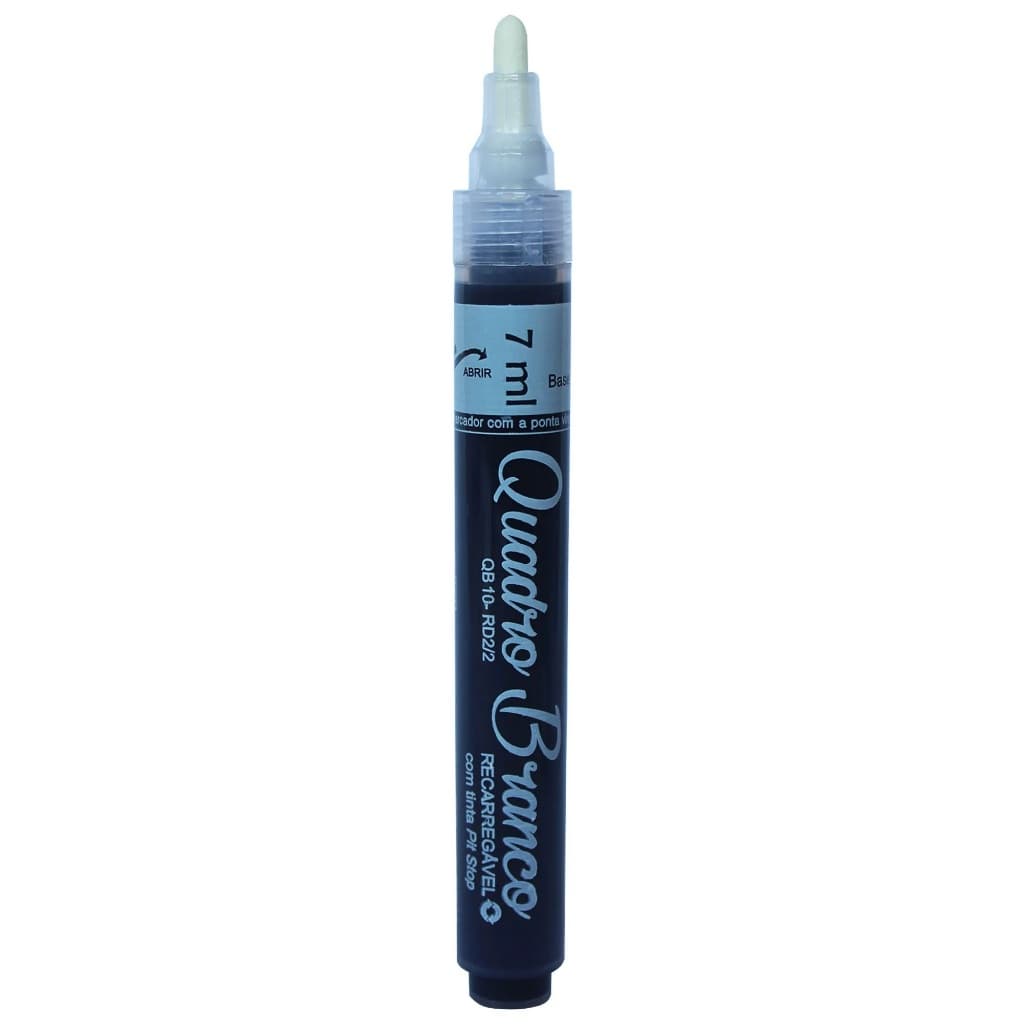 04 marcadores de quadro branco recarregáveis, ponta redonda (largura do traço: 2mm)