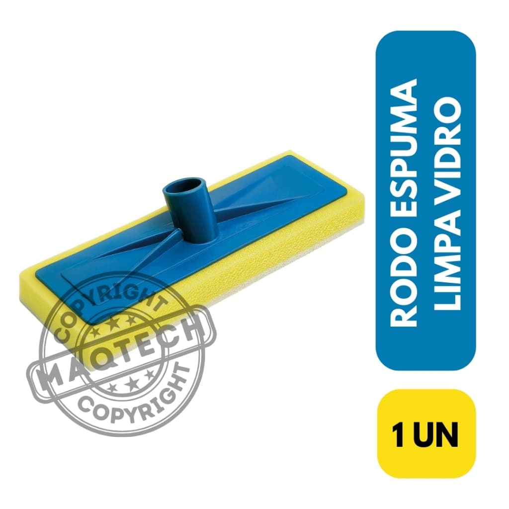 1 Rodo Esponja Espuma Macia Limpeza Leve Multiuso Sem Cabo Mop Limpa Vidro Piso Porcelanato Casa