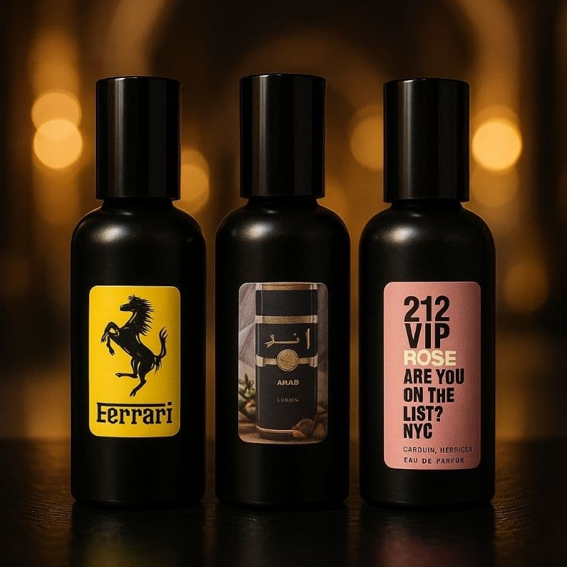 combo casal 03 perfumes 2 masculino 1 feminino bolso viajem 60 mls cada envio imediato