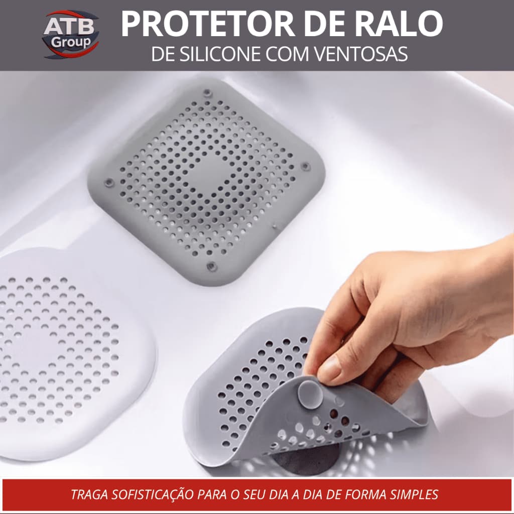 Protetor de Ralo de Silicone Com Ventosas, Tampo de Ralo de Silicone (escolha quantidades e cores)