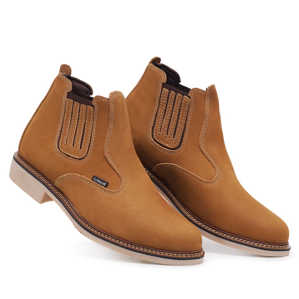 Bota Botina Coturno Masculina 525 Cano Curto Trabalho Festa Em Couro