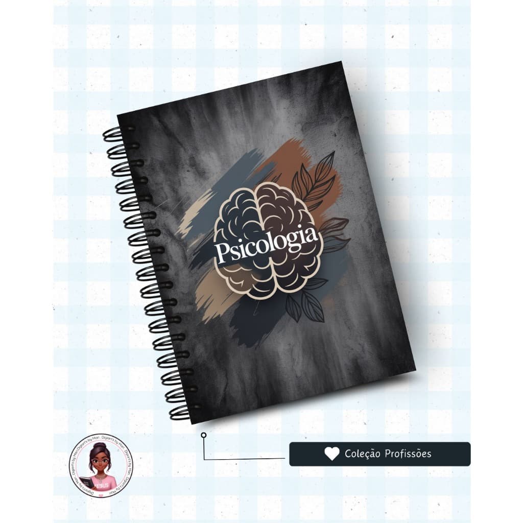 Caderno Profissões Personalizado com nome A5 Capa dura Medicina, Psicologia, Psicanálise, Agronomia