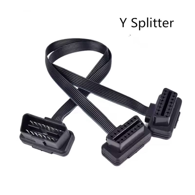 30cm adaptador cabo scanner automotivo  obdii extensão  obd2 16pin macho para fêmea conexão plana + fino como macarrão