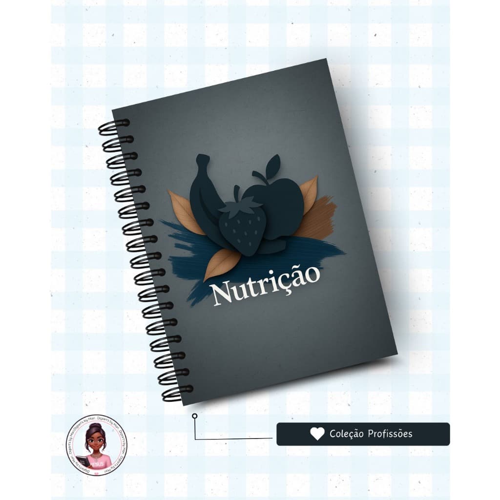 Caderno A5 Pautado Personalizado Profissão – Presente Profissional Criativo Nutrição / Agronomia