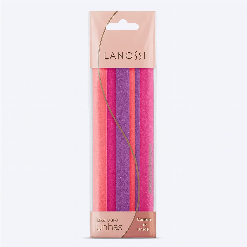 Kit 12/24/48 Lixas de Unha Grande Manicure Pedicure Profissional 17cm Lanossi