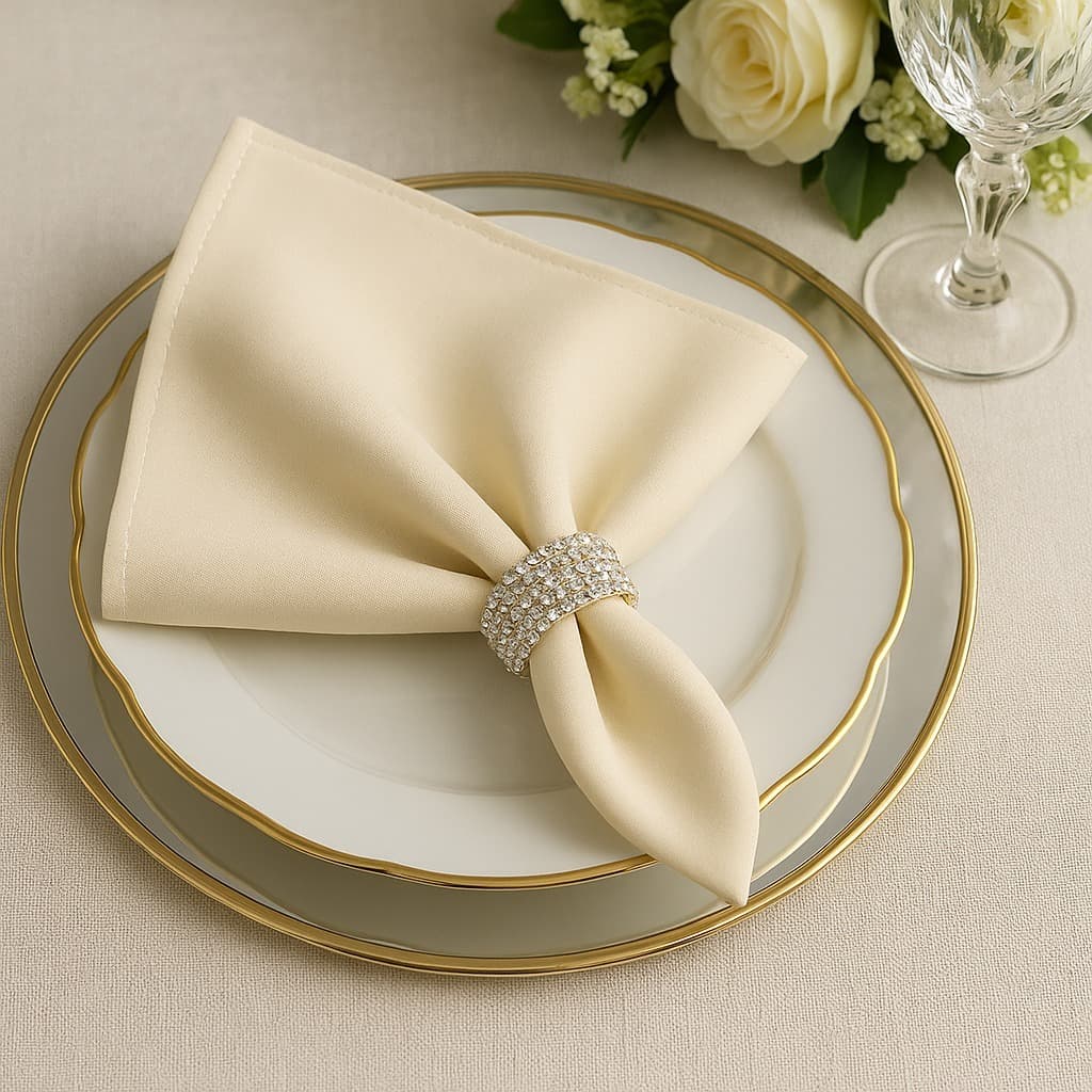 Kit Guardanapo 6 Peças Luxo para Jantar Festa Tecido Oxford Liso com Bainha 35 x 35 PROMOÇÃO