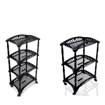Fruteira Organizador Vertical Com Rodinhas 3 ou 4 Cestos Andares/ Toy