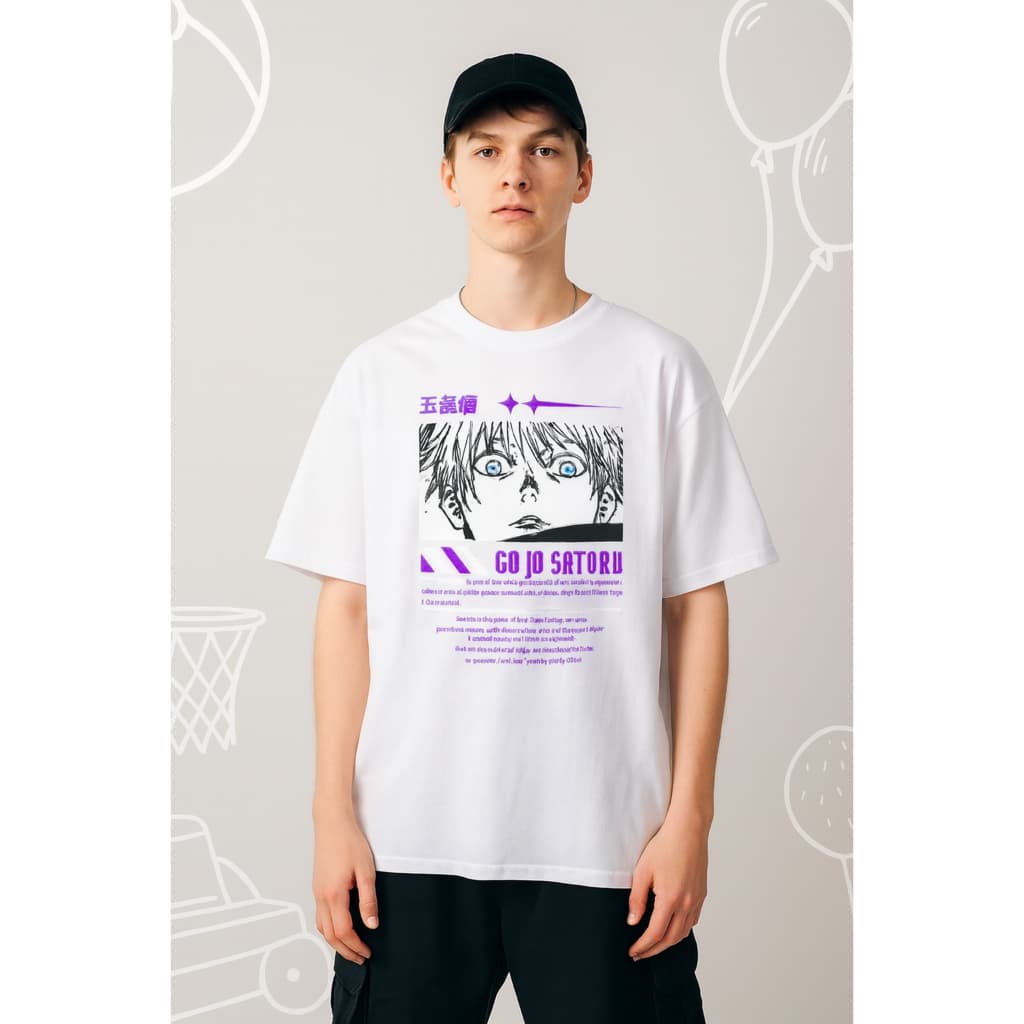 Camiseta Masculina Gojo Satoru Mangá Unissex - Estilo e Conforto