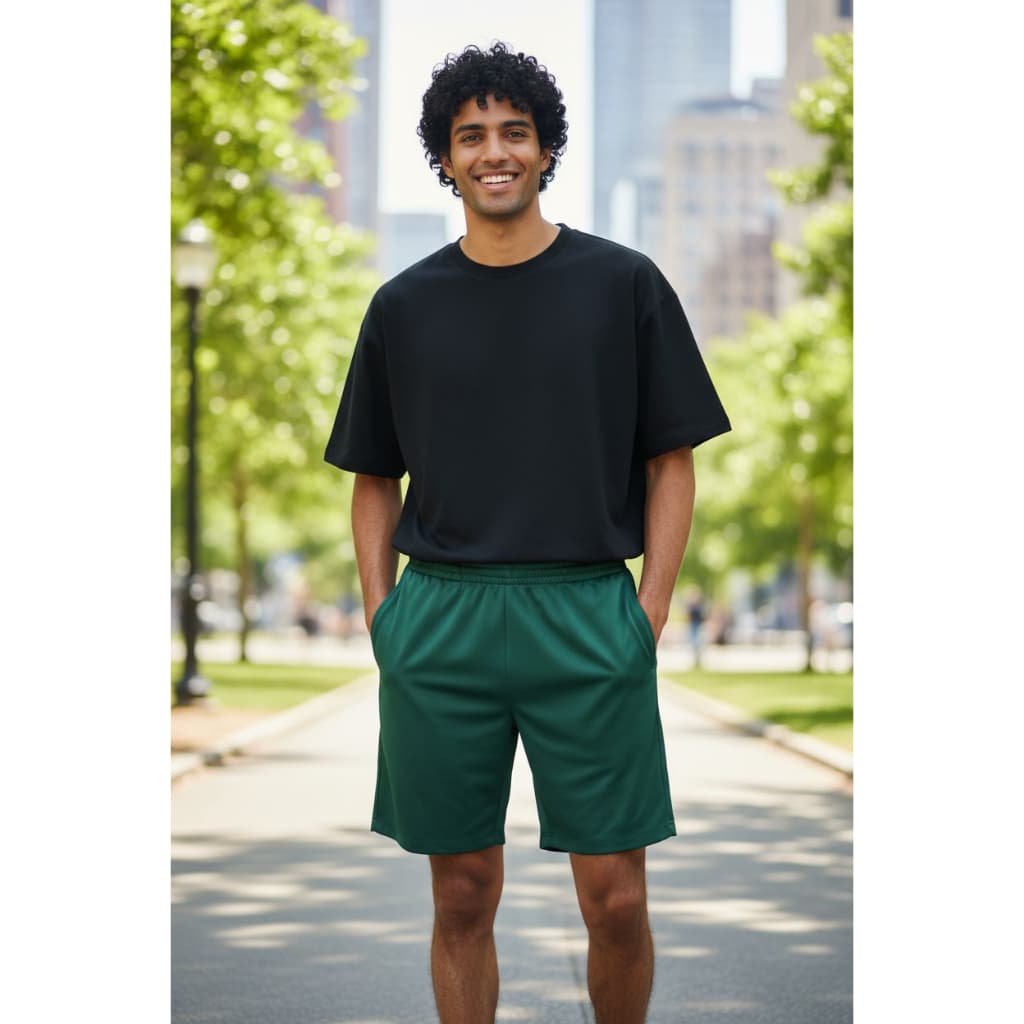 Bermuda Masculina Dry Fit Academia Laranja Verde Palmeiras Vinho Branca Secagem Rápida P M G GG