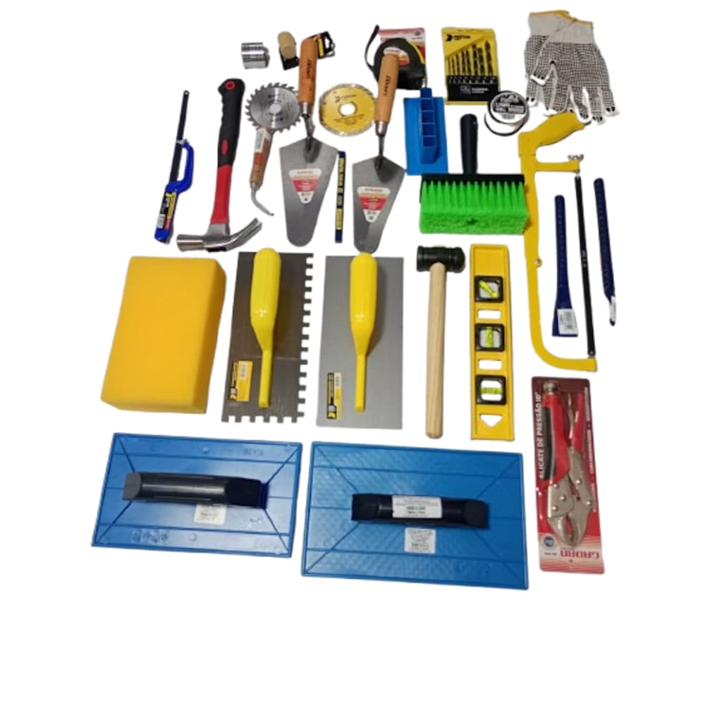 26 ferramentas para pedreiro para contrução kit