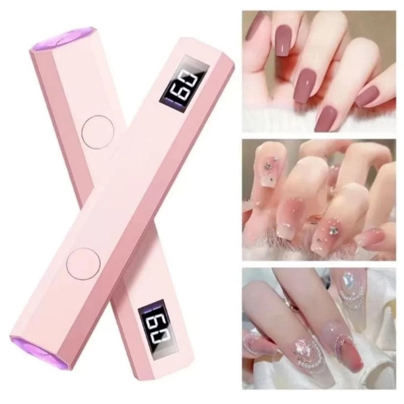 Lanterna portátil mini forno esmalte unha manicure fibra de vidro molde f1
