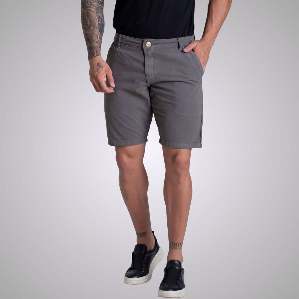 Bermuda Social De Sarja Chino Tradicional Masculina