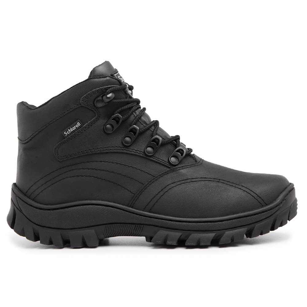 Bota Militar Impacto Unissex Em Couro Legitimo 970 Trilha Esportes Atacador Sola Borracha