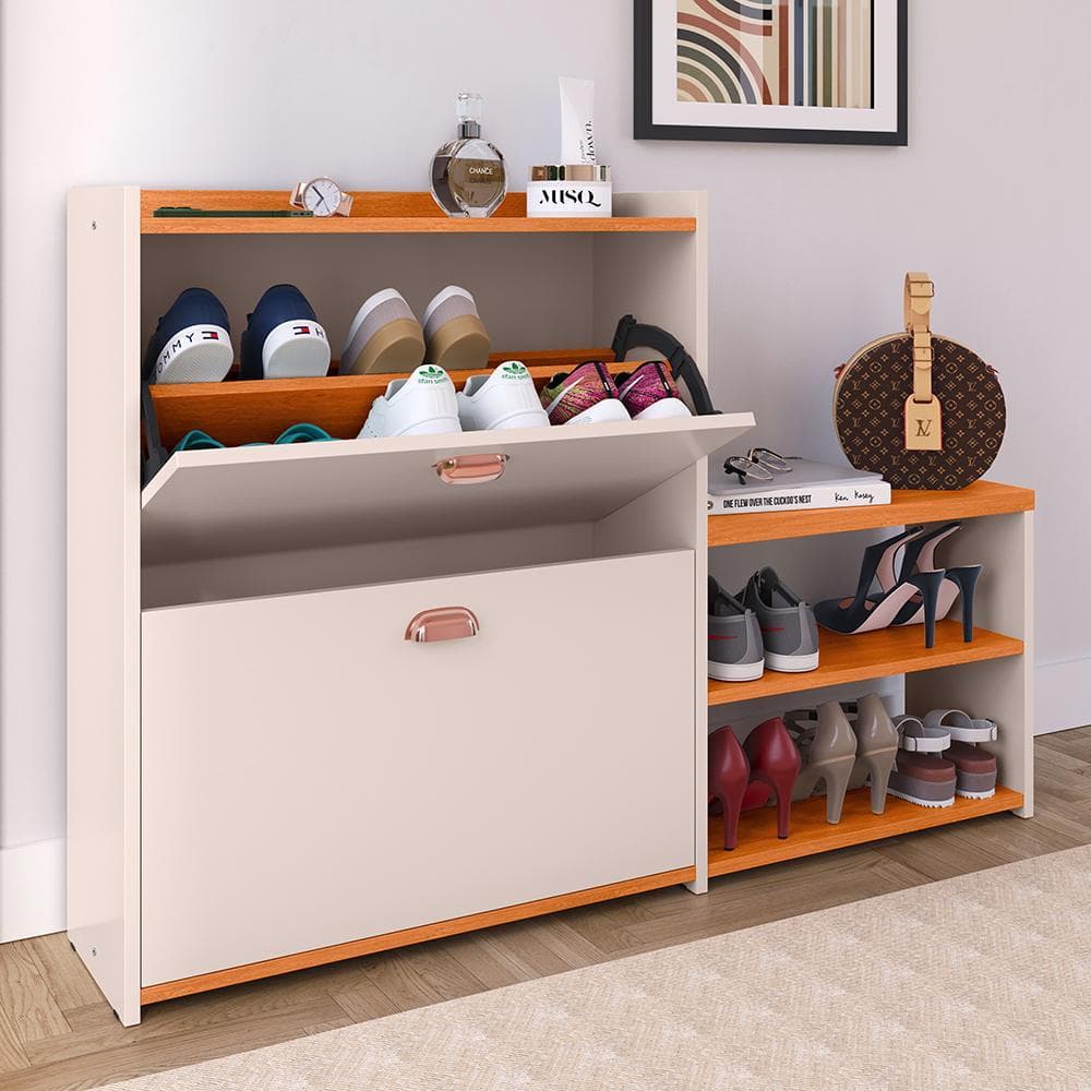Sapateira Organizadora Milano para quarto tênis sapatos chinelos com 2 portas
