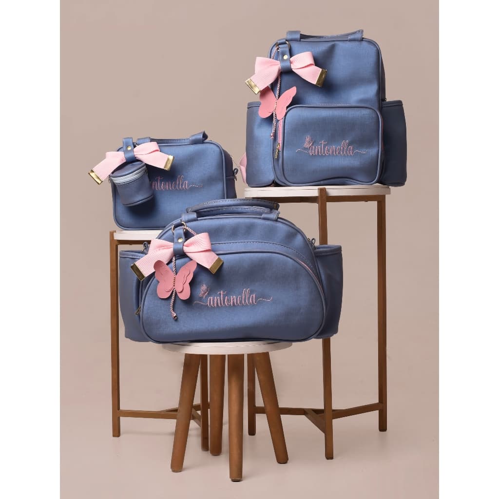 Bolsa Maternidade Jardim Encantado Personalizada com Nome do Bebê