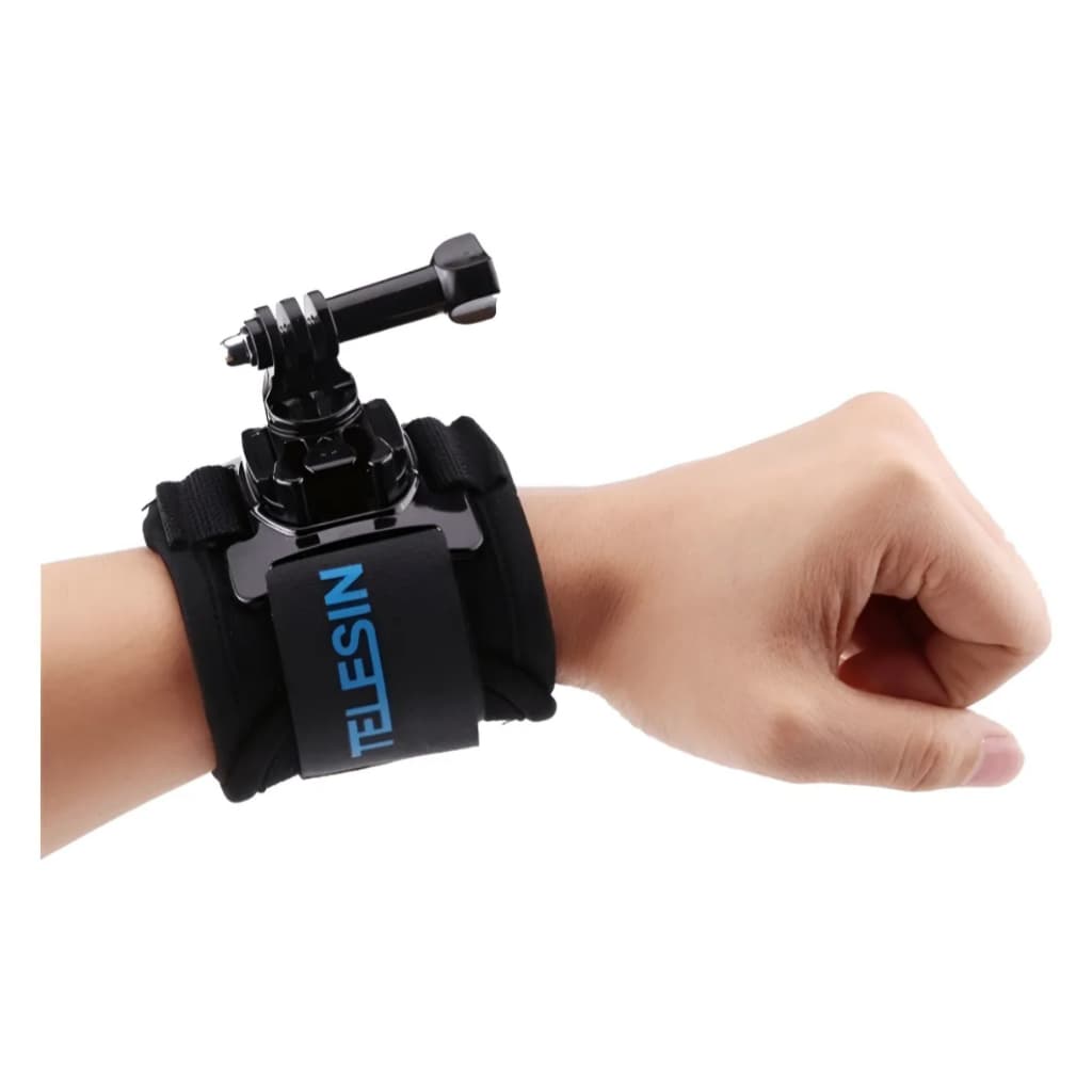 Suporte De Pulso, Pulseira P/ Gopro Giratório 360° -  Telesin