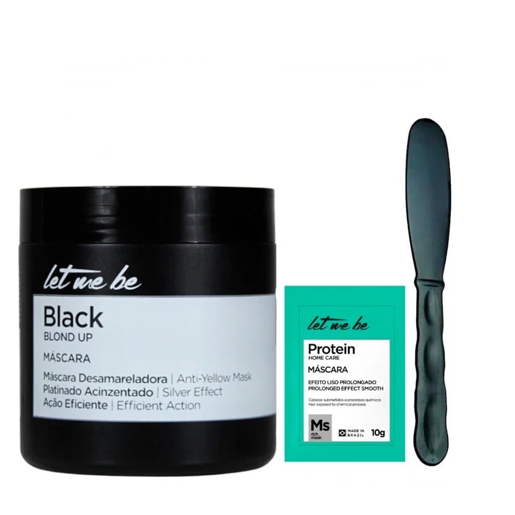 Mascara Matizadora Black Efeito Acinzentado Let me Be 500g