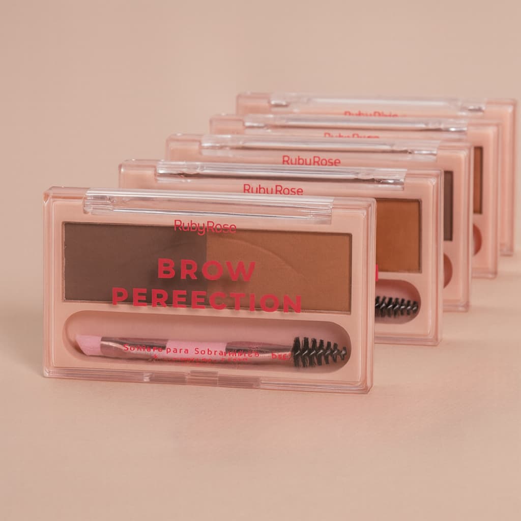 Paleta Duo de Sombras Para Sobrancelhas Brow Perfection RUBY ROSE - Linha Rosa