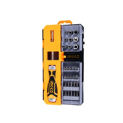 Jogo de Chaves Bits Encaixe 1/4'' HKSDB0338 com 33 peças