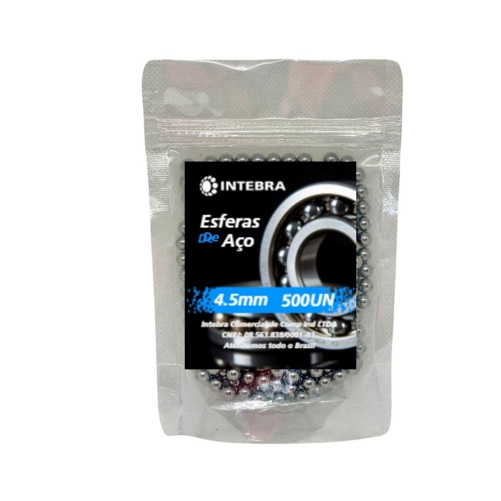 Esfera Aço Cromo 4.5mm - Alta Precisão Rolamento 500 Peças