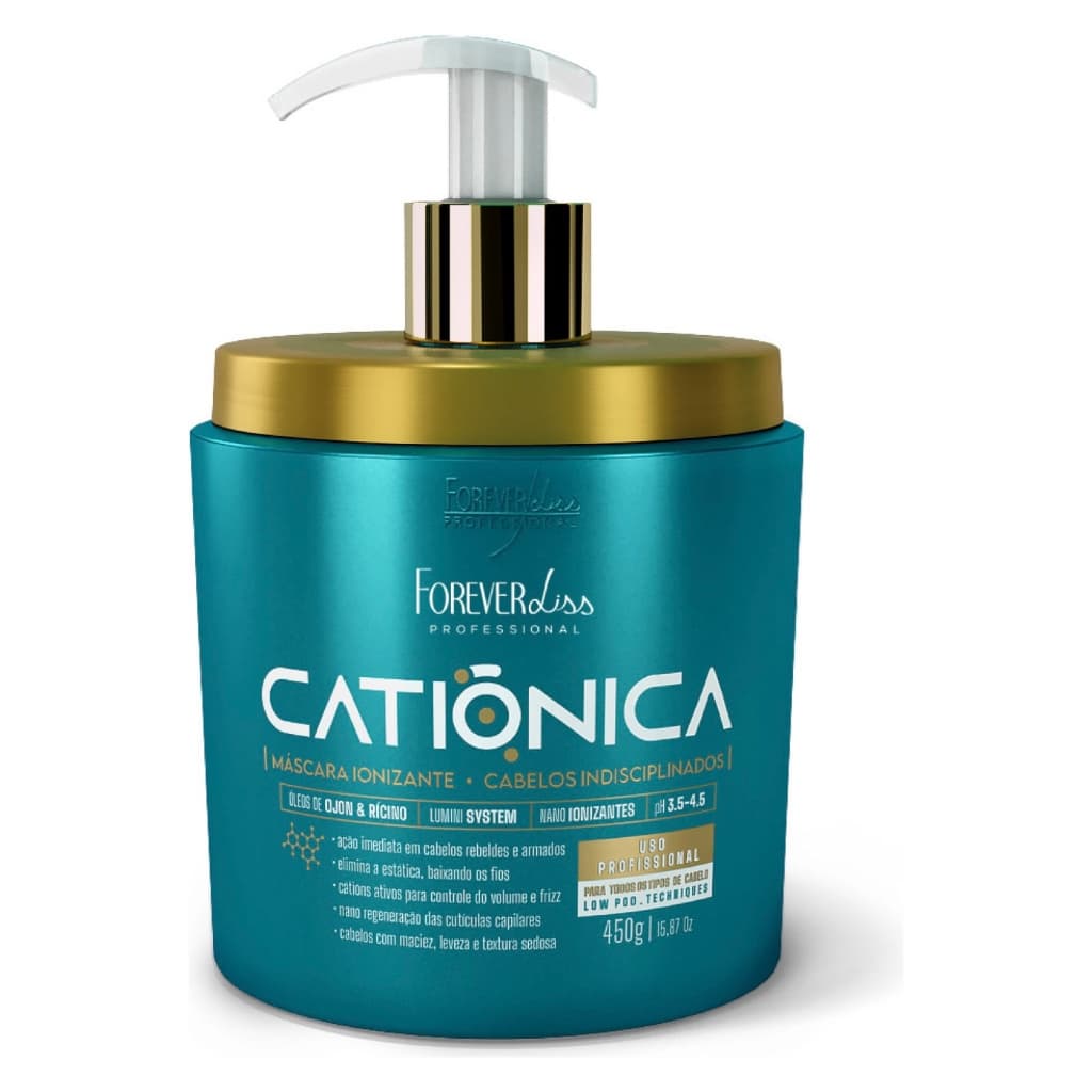 Máscara Capilar Catiônica Anti Frizz Forever Liss 450g