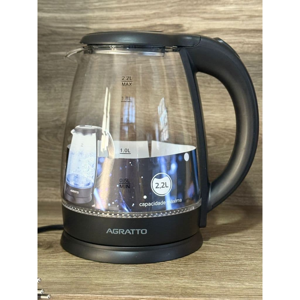 Chaleira Elétrica De Vidro 2,2 L Aroma - ACEV01I Agratto