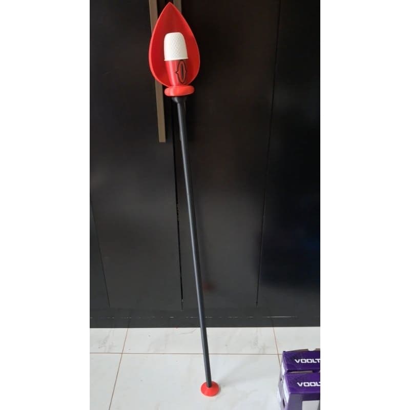 Microfone e Chifres Alastor acessorio para cosplayer