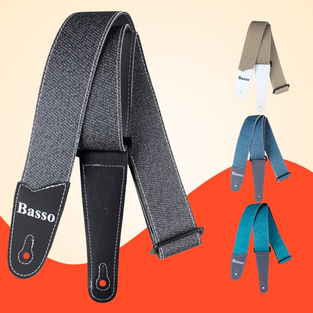 Correia Basso PL Premium Exclusiva Profissional Adaptável Original Para Guitarra Violão