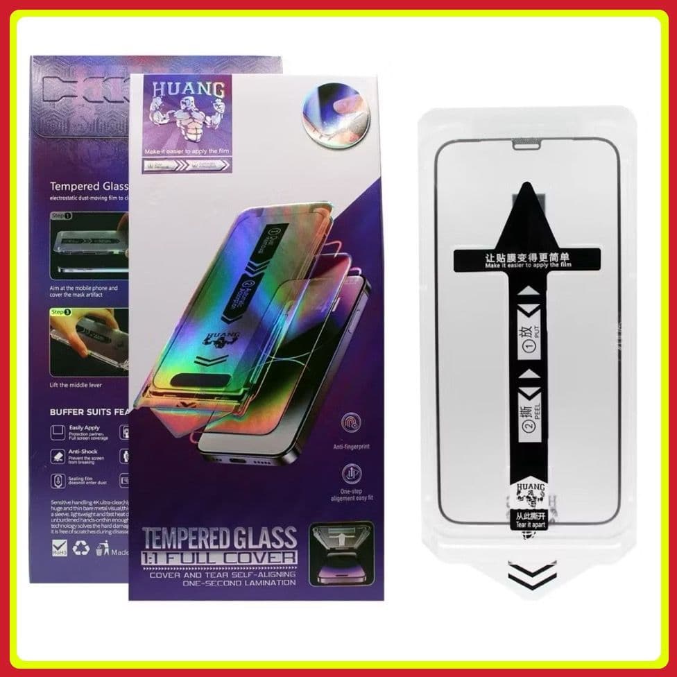 Película iPhone Premium Huang Magic Box Full Cover Brilho HD iPhone Xs XR iPhone 11 12 13 14 15 16 17 17AIR