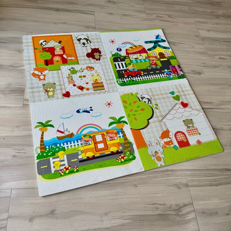 Tapete Quebra Cabeça Infantil Educativo Antiderrapante Dobrável – Colorido com Estampas Divertidas