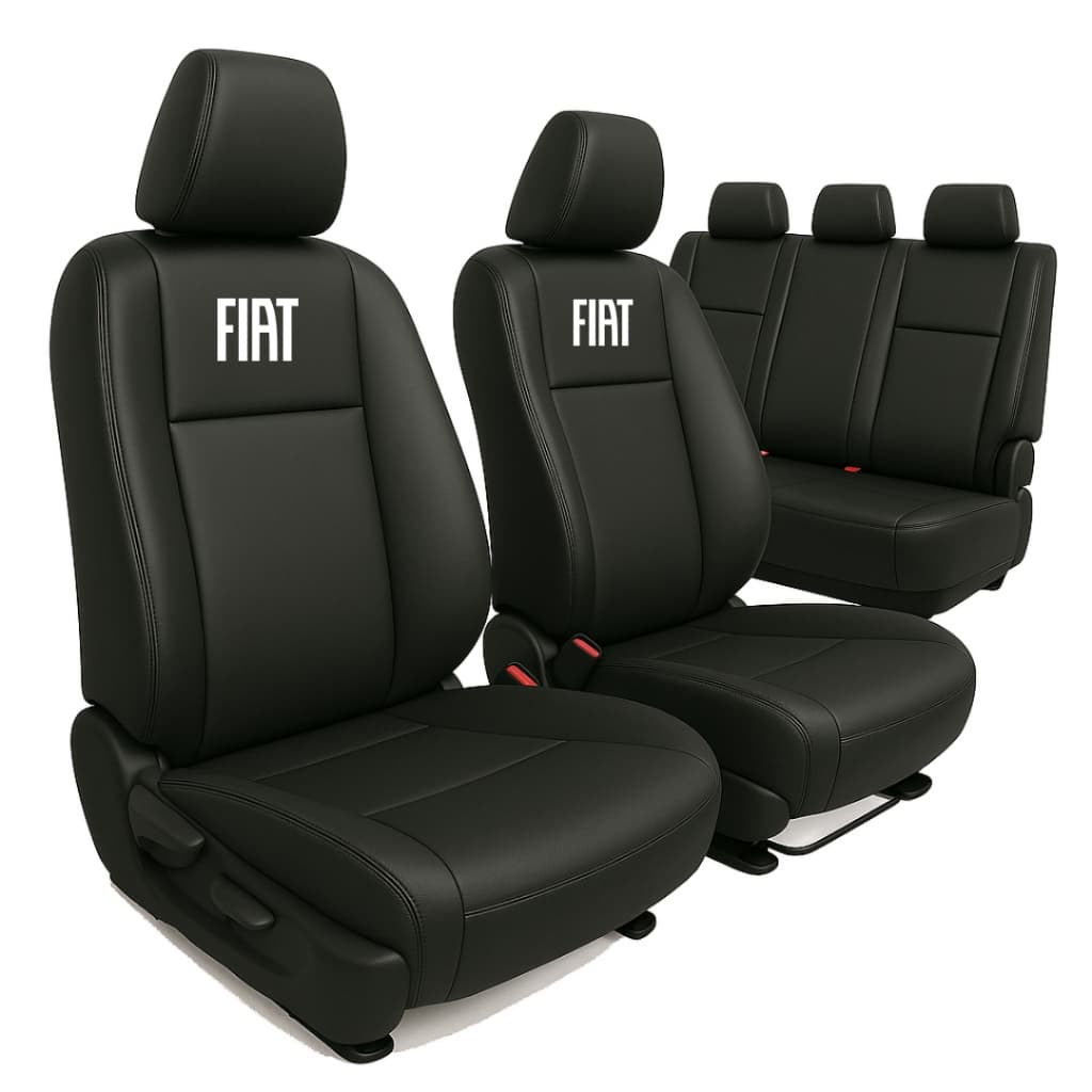 Capa De Banco Couro Automotivo Fiat Strada Cabine Simples Dupla Punto Linea Stilo Marea Tempra Fiorino Furgão