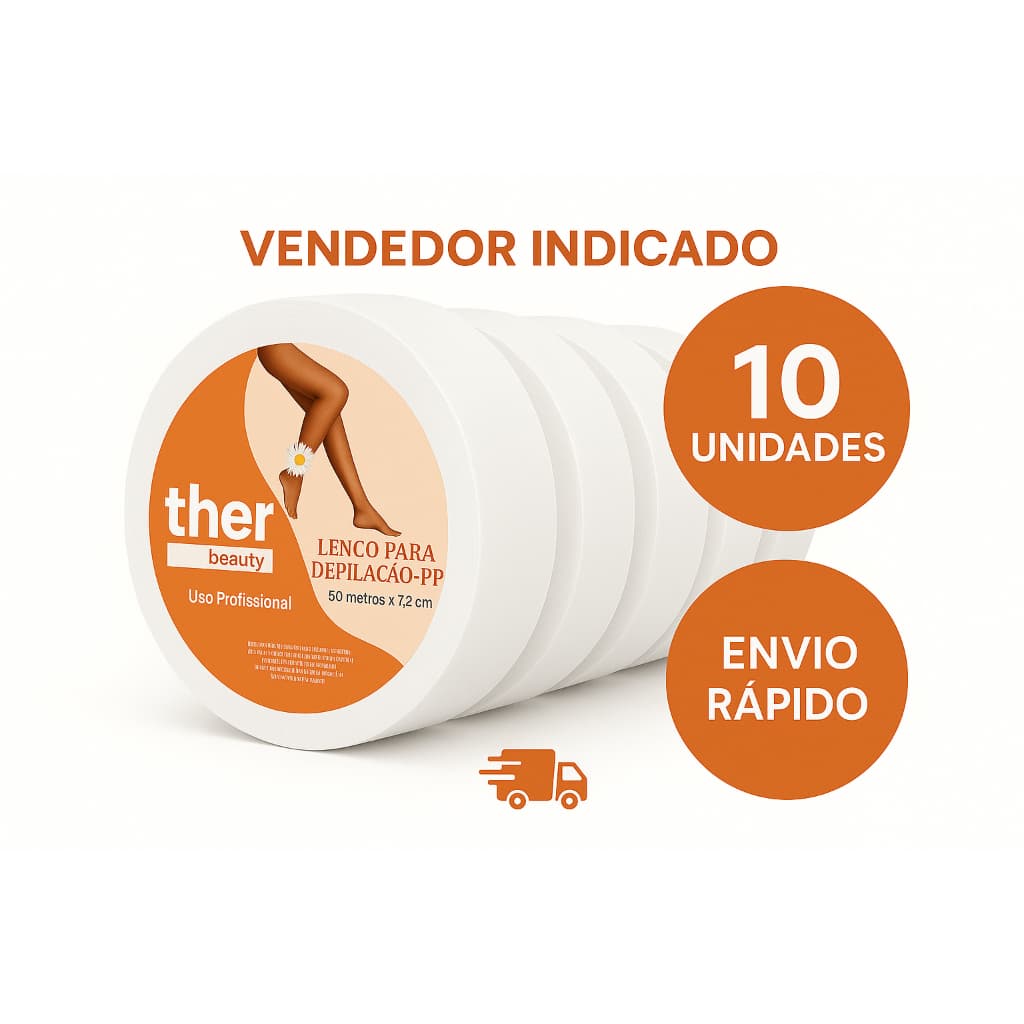 Kit Econômico 10 Rolos Papel Depilação  |Estética | Cera Quente | Cera Roll-on
