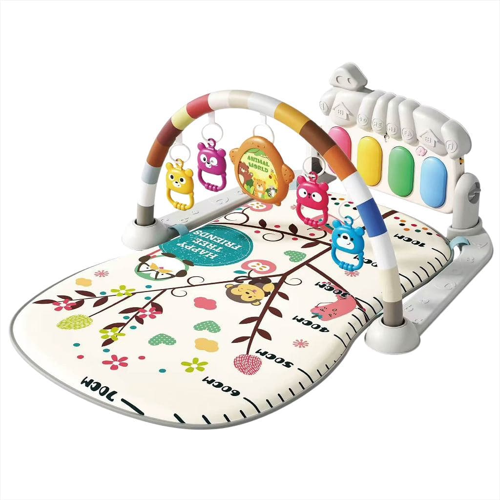 Tapete Piano Musical Bebê Atividades Educativa Teclado Colorido Confortável Acolchoado Portátil
