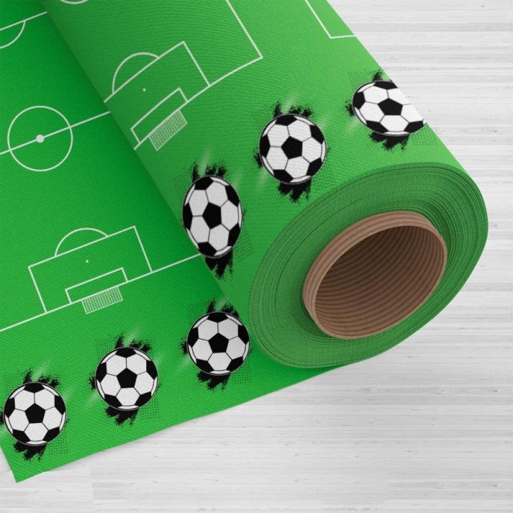 TNT Estampado Bola Campo de futebol para decoracao de festa 63cm a 2,52m