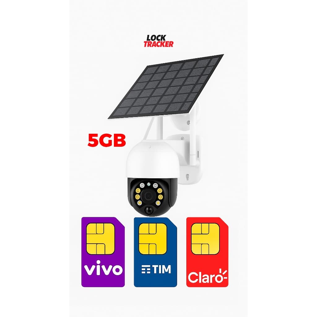 Chip Para Câmera de Monitoramento  4G com  5GB