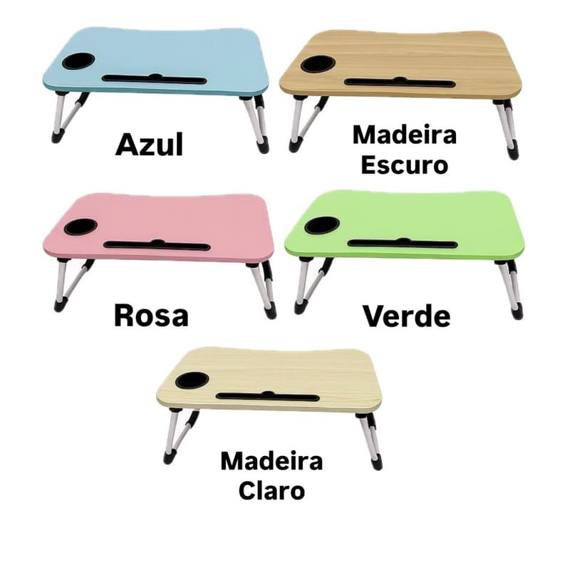 Mesa de Apoio Dobrável Multifuncional - Homeoffice - Envio Imediato