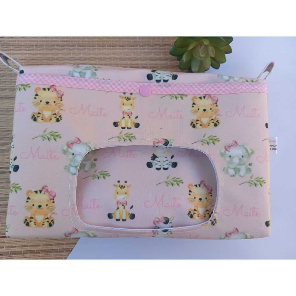 necessáire baby personalizada porta lenço umidecido ideal para meternidade facilitando o dia a dia das mamães