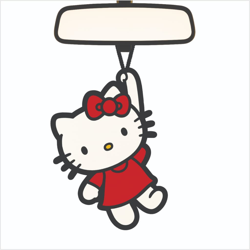 4x Cheirinho de Carro Hello Kitty Aromatizante Automotivo