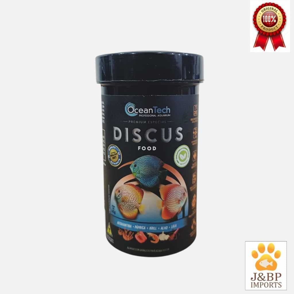 Ração Ocean Tech Discus Food – Alimento Premium para Peixes Disco Aquário/Crescimento, Cor e Saúde